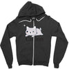 funny cat science t shirt Zipper Hoodie
