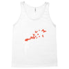 banksy headshot butterfly Tank Top