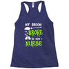 my broom broke! so now i nurse Racerback Tank