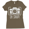 oh snap Ladies Fitted T-Shirt