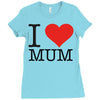 i love mum Ladies Fitted T-Shirt