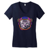 space cat Women's V-Neck T-Shirt
