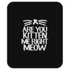 are you kitten me right meow Mousepad
