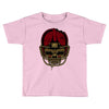 american football skull Toddler T-shirt