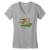 the tree, the raccoon Women's V-Neck T-Shirt