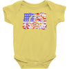 american flag peace Baby Onesie