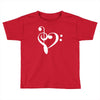 music heart rock baseball jersey Toddler T-shirt