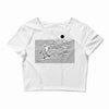 surf line Crop Top