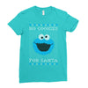 no cookies for santa Ladies Fitted T-Shirt