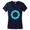 camera shutter Women's V-Neck T-Shirt