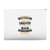 Super Cool Daughter Of A Freaking Awesome Mom Accessory Pouches