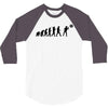 evolution of a darts player t shirt phil taylor board 3/4 Sleeve Shirt