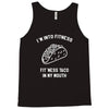 fitness fit taco in my mouth funny food eating healthy exercise gym Tank Top