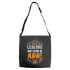 Legends are born in June Adjustable Strap Totes