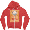 i'm smiling because i have no idea what's going on Zipper Hoodie
