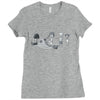 rebel attack Ladies Fitted T-Shirt