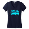 world's bestest teacher [converted] Women's V-Neck T-Shirt