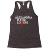 alexandria is for lovers Racerback Tank