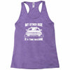 my other ride is a time machine Racerback Tank
