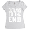 outlaws to the end 4 Women's Triblend Scoop T-shirt