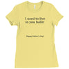 dad balls greeting Ladies Fitted T-Shirt