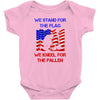 we stand for the flag Baby Bodysuit