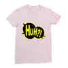 huh bang pow boom splat carto Ladies Fitted T-Shirt