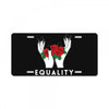 equality white License Plate