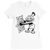 trollface steamboat Ladies Fitted T-Shirt