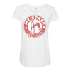 my boxer my bff Maternity Scoop Neck T-shirt