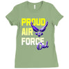 proud air force dad Ladies Fitted T-Shirt