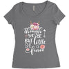 Though She Be But Little She Is Fierce Women's Triblend Scoop T-shirt