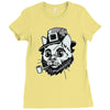 lepre cat Ladies Fitted T-Shirt