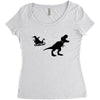 noel dinosaur Women's Triblend Scoop T-shirt