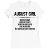 August Girl Hated By Many Ladies Fitted T-Shirt