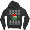 yoda ugly christmas sweater Zipper Hoodie