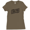 i love you stardust Ladies Fitted T-Shirt