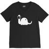 apatosaurus white V-Neck Tee