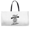 blessed are the curious for they shall have adventures Weekender Totes