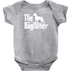 the dogfather boxer white Baby Onesie