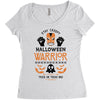 halloween warrior Women's Triblend Scoop T-shirt