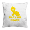 baby on board ! Throw Pillow