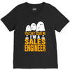 cant scare me im sales engineer halloween V-Neck Tee
