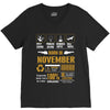 Born November Multitasking Problem Solving Tees V-Neck Tee