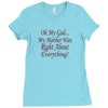my mother was right Ladies Fitted T-Shirt
