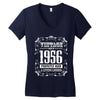 vintage made in 1956 perfectly aged a living legend Women's V-Neck T-Shirt
