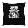 you can almost hear the fish laughing! Throw Pillow