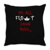 stephen we all float down here movie scene baloon Throw Pillow