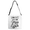 Love You To The Moon And Back Adjustable Strap Totes