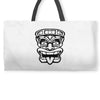 tiki mask hawaiian Weekender Totes